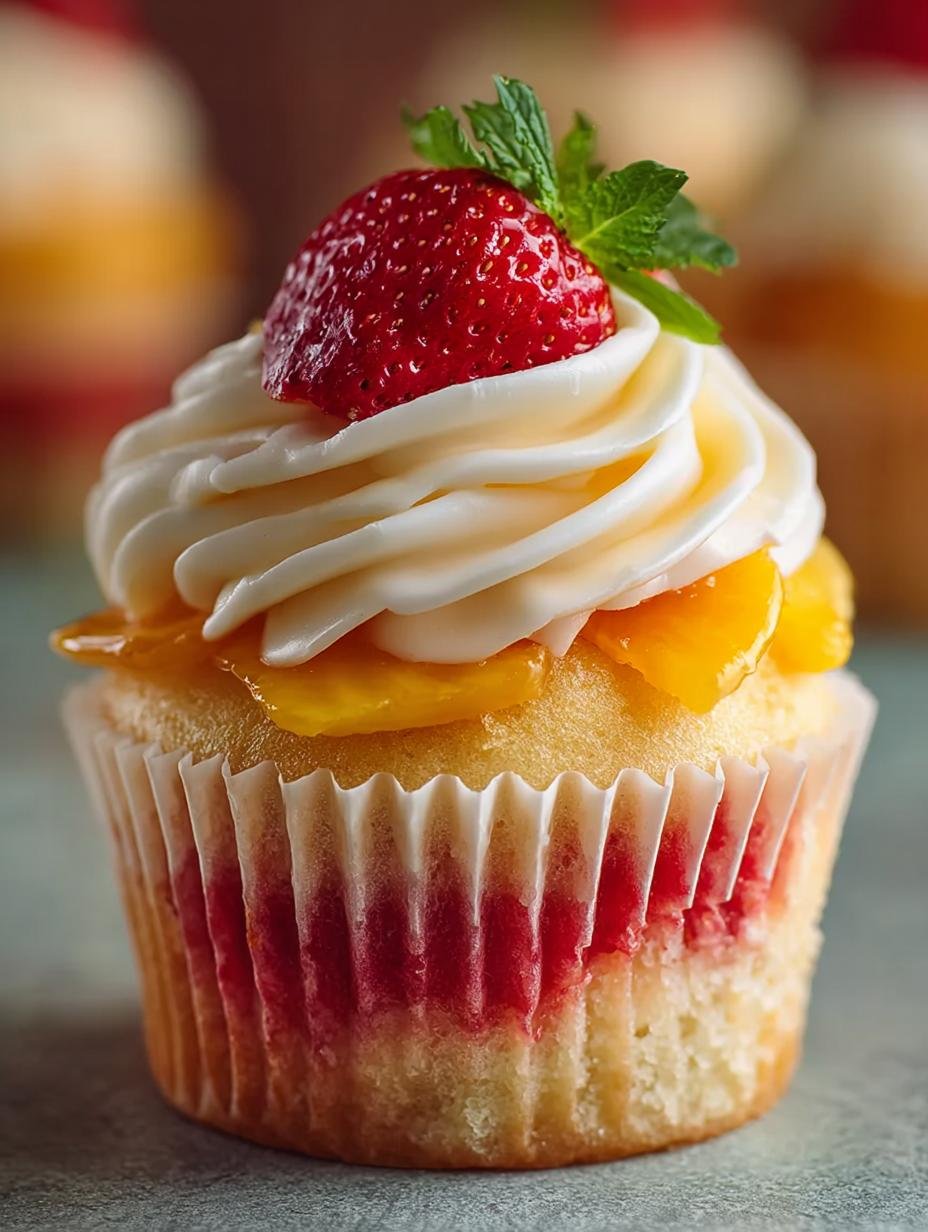 Mango Strawberry Sunset Cupcakes: 12 Irresistible Treats