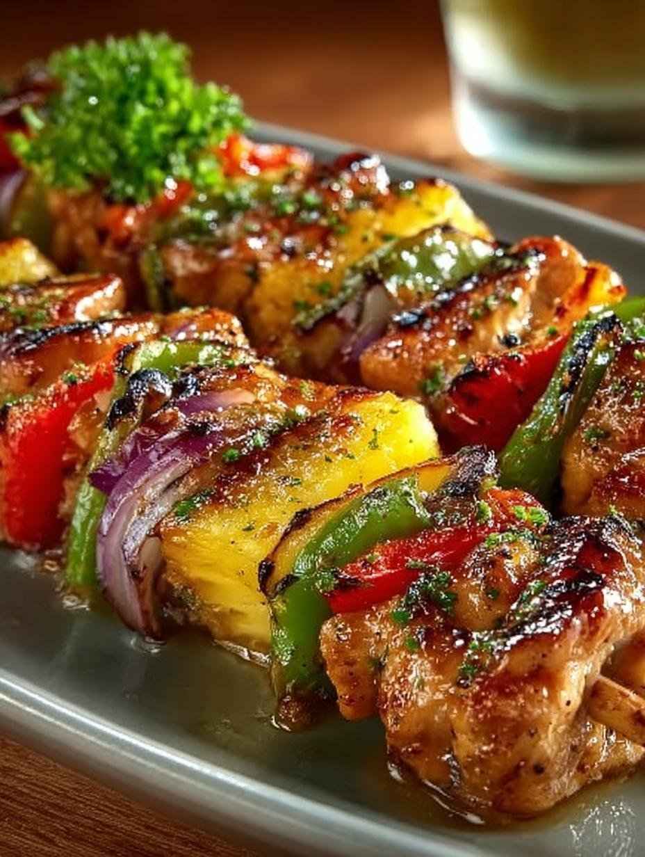 Pineapple Chicken Kabobs