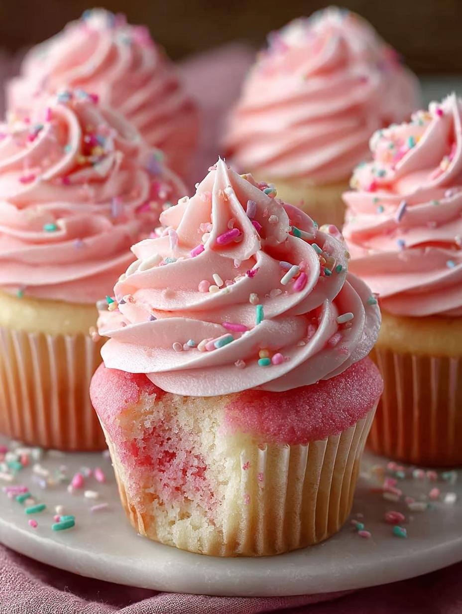 Pink Velvet Cupcakes with Cream Cheese Frosting Delight - Pink Velvet Cupcakes with - additional detail