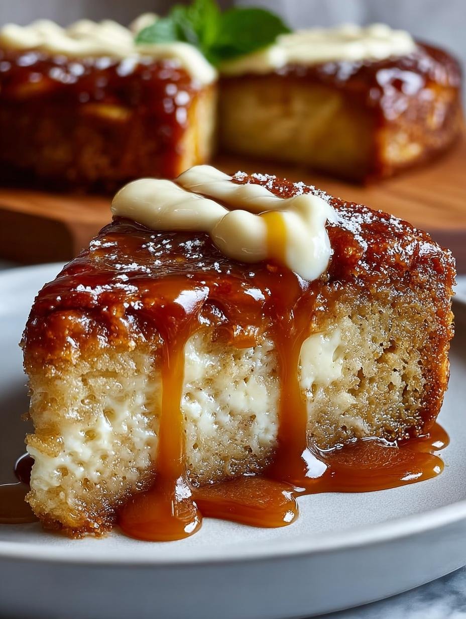 Salted Caramel Brown Butter Banana Snack Cake Delight