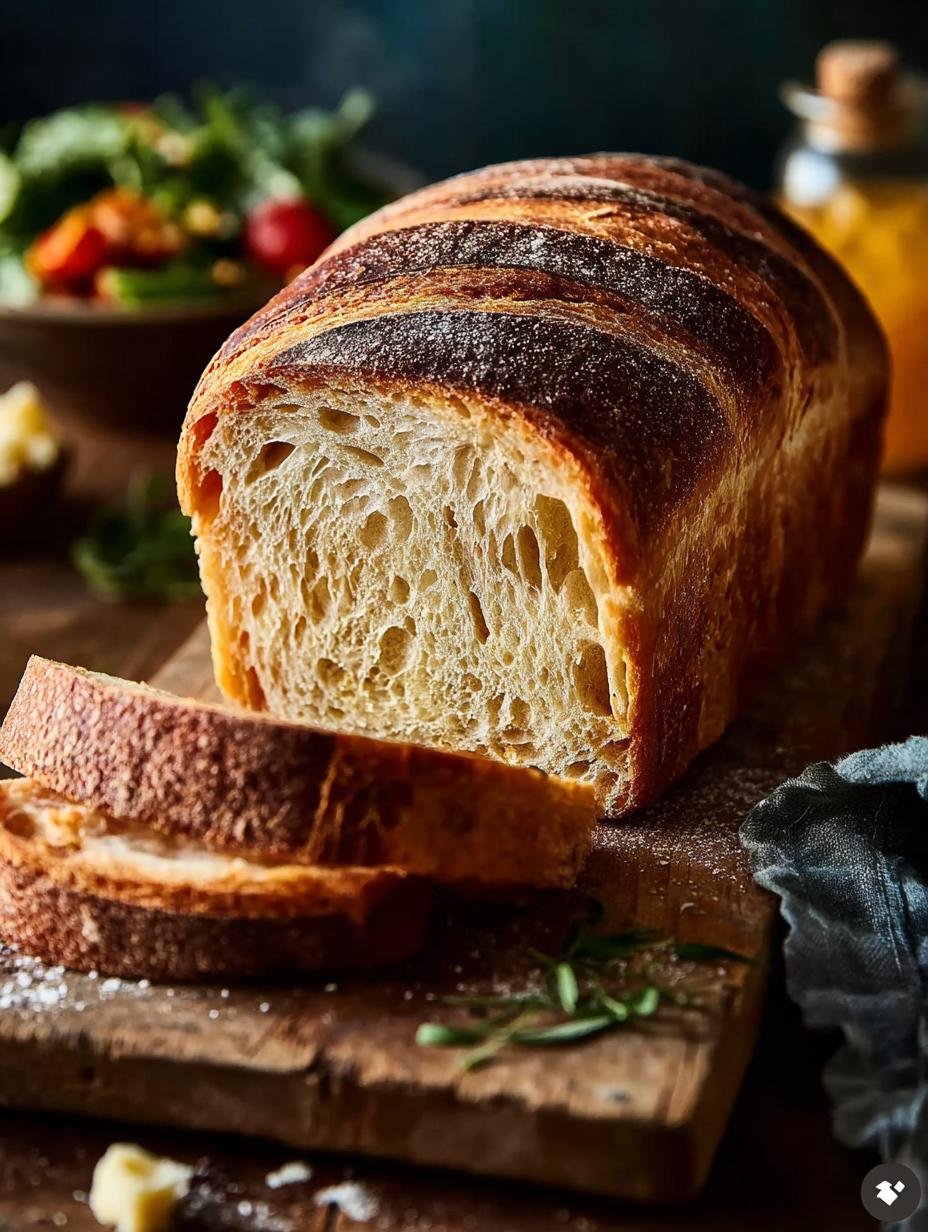 Delicious Sourdough Discard Sandwich Loaf Recipe - Sourdough Discard Sandwich Loaf - additional detail