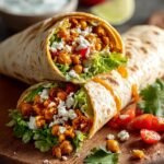 Spicy Buffalo Chickpea Wraps