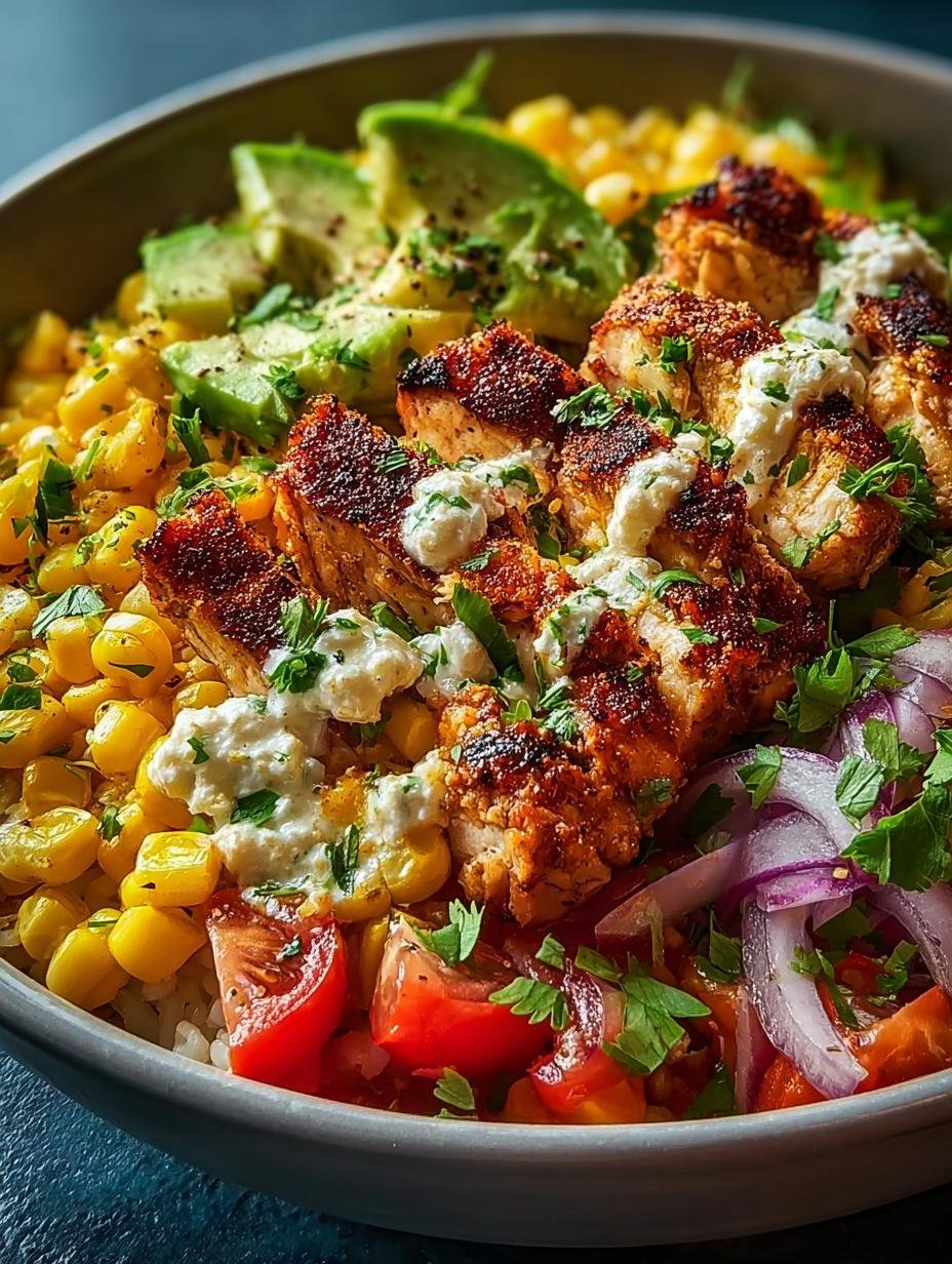 Delicious Street Corn Chicken Bowl for Quick Dinners - Street Corn Chicken Bowl - main visual representation