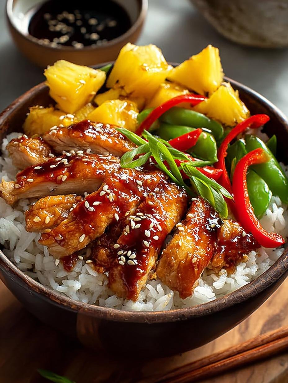 Savory Teriyaki Chicken Pineapple Bowls in 30 Minutes - Teriyaki Chicken Pineapple Bowls - additional detail