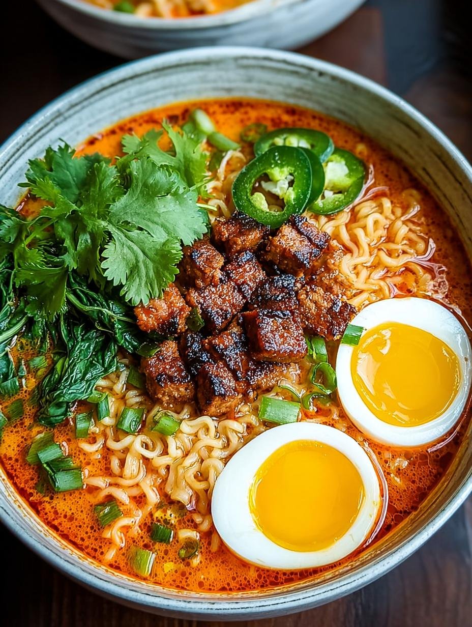 Delicious Thai Coconut Curry Ramen in 30 Minutes - Thai Coconut Curry Ramen - additional detail