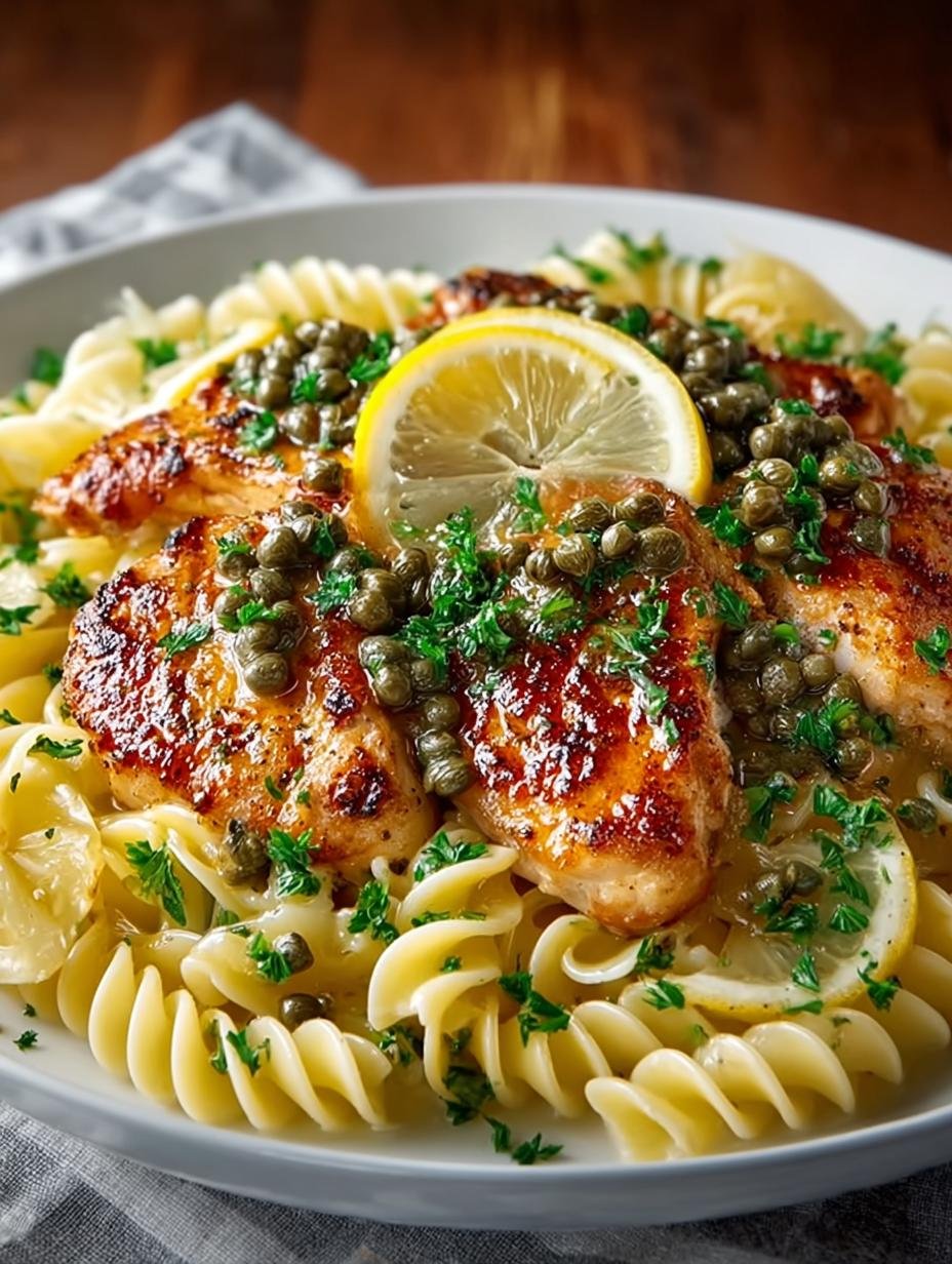 Delicious Chicken Piccata Pasta in 30 Minutes - Chicken Piccata Pasta - additional detail