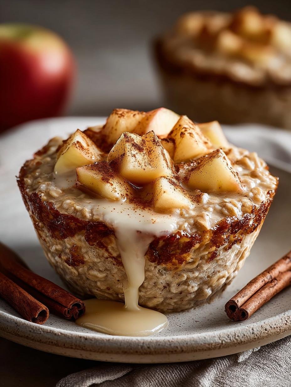 Cinnamon Apple Oatmeal Protein Cups for Energizing Mornings - Cinnamon Apple Oatmeal Protein - main visual representation