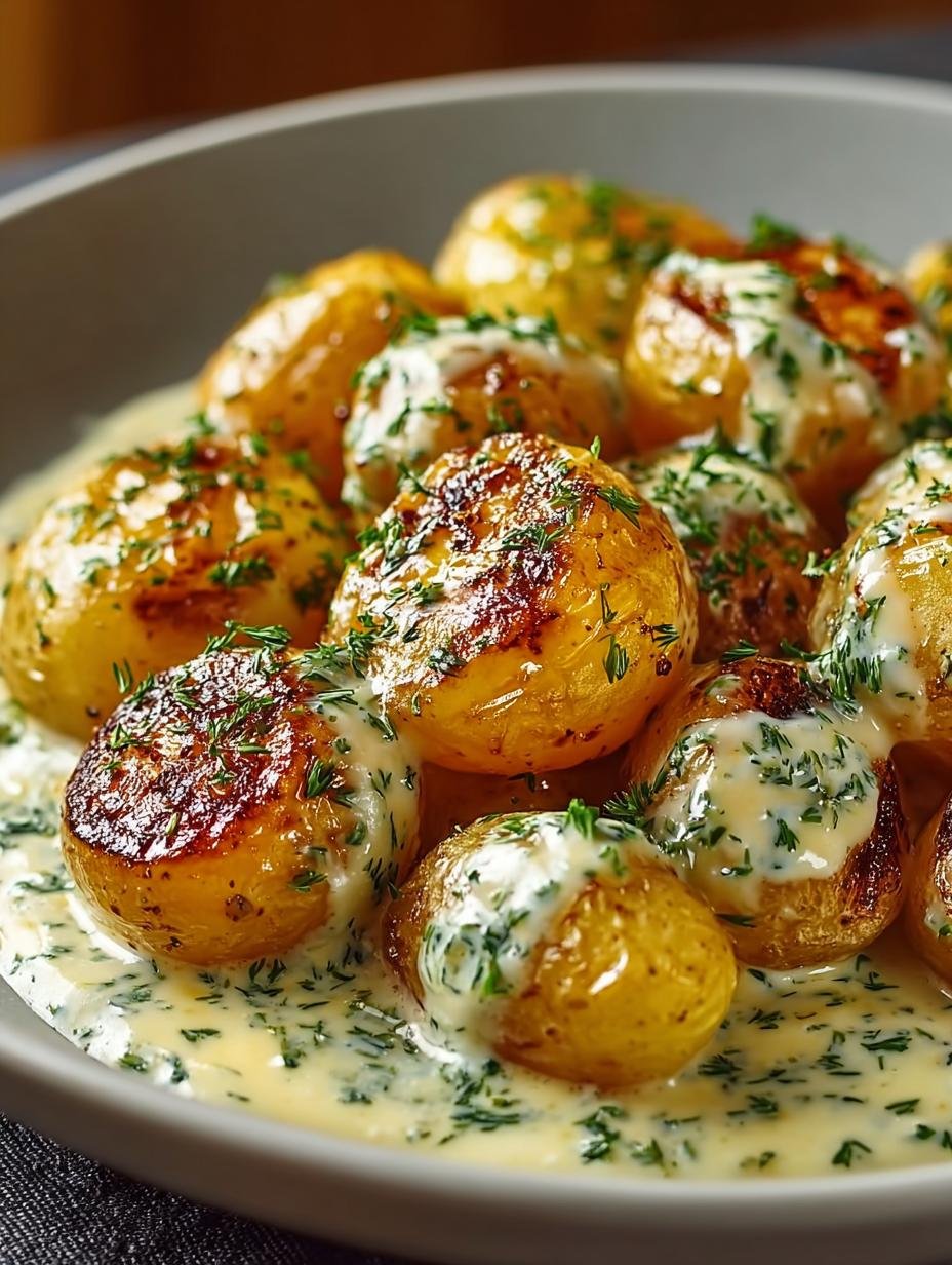 Creamy Garlic Sauce For Perfect Baby Potatoes - Creamy Garlic Sauce For - additional detail