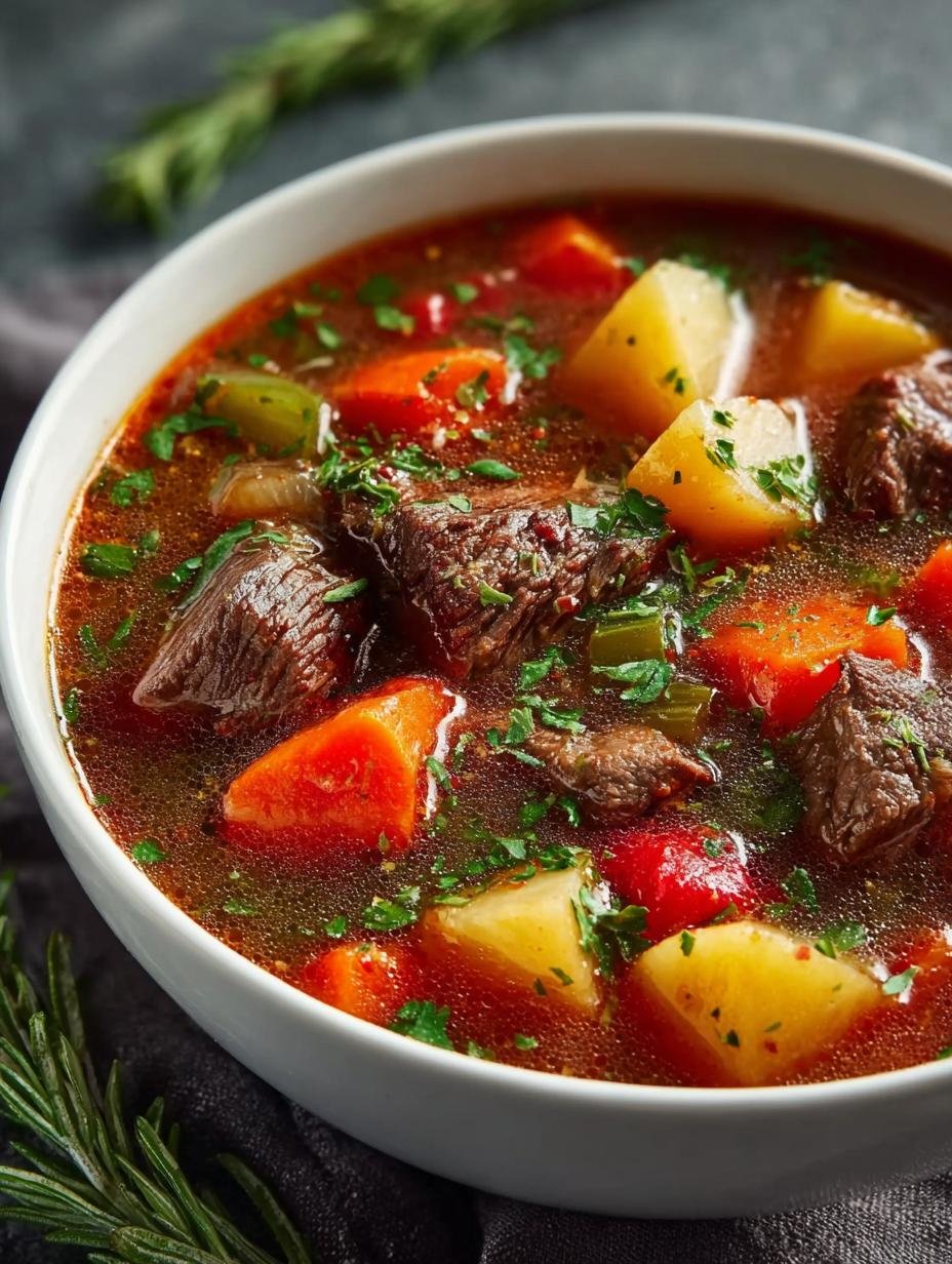Crockpot Vegetable Beef Soup: 7 Hearty Ingredients for Comfort - Crockpot Vegetable Beef Soup - main visual representation
