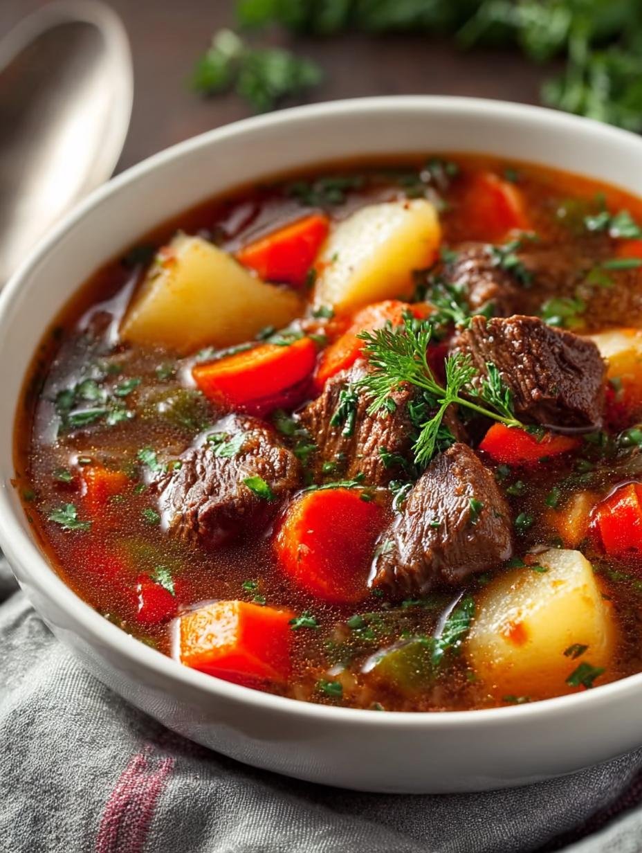 Crockpot Vegetable Beef Soup: 7 Hearty Ingredients for Comfort - Crockpot Vegetable Beef Soup - additional detail