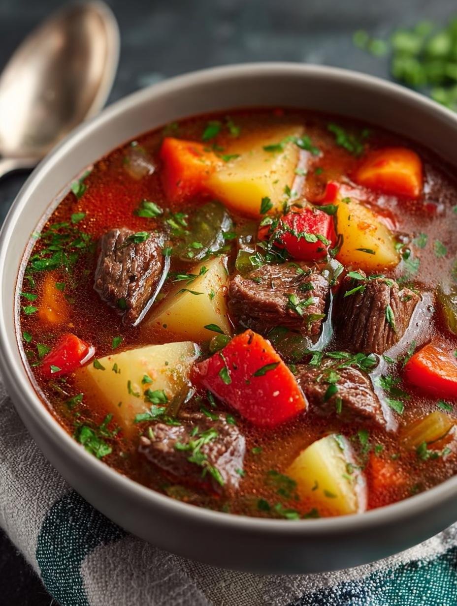 Crockpot Vegetable Beef Soup: 7 Hearty Ingredients for Comfort