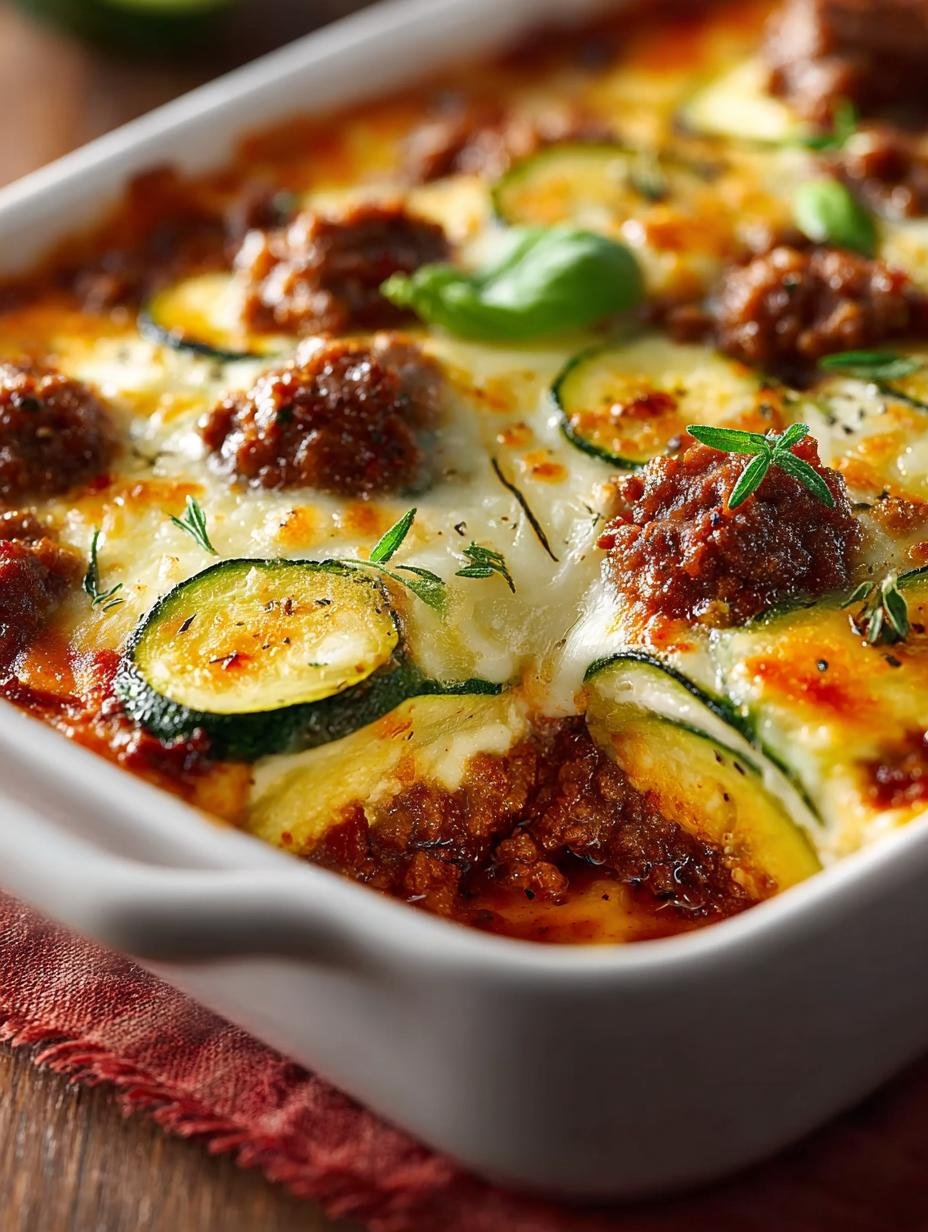 Delicious Ground Beef Zucchini Casserole Recipe for Dinner - Ground Beef Zucchini Casserole - main visual representation