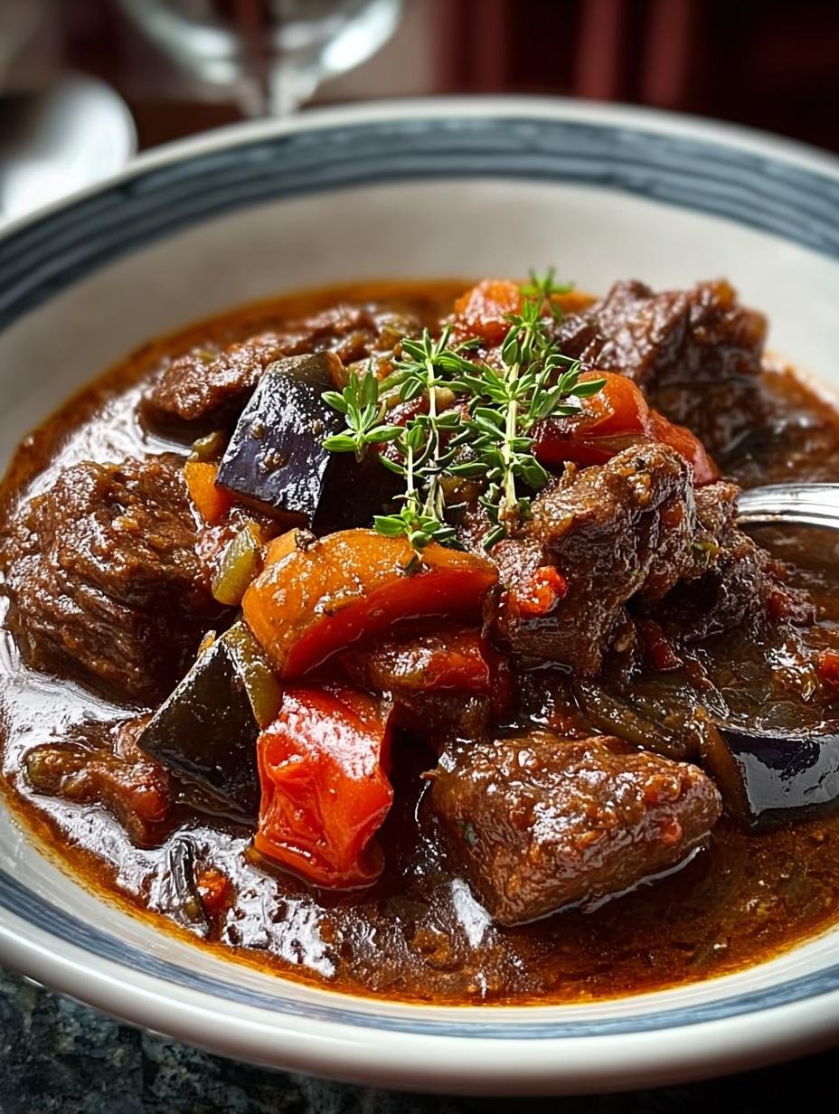 Delicious Lamb Stew with Eggplant for Cozy Nights
