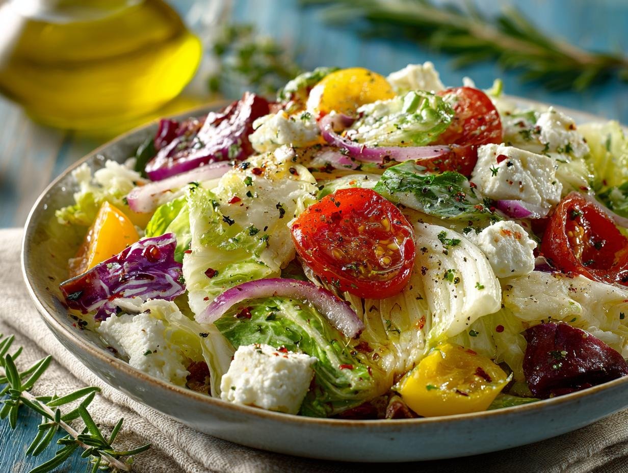 Mediterranean Cabbage Salad with Chickpeas: A Zesty Delight