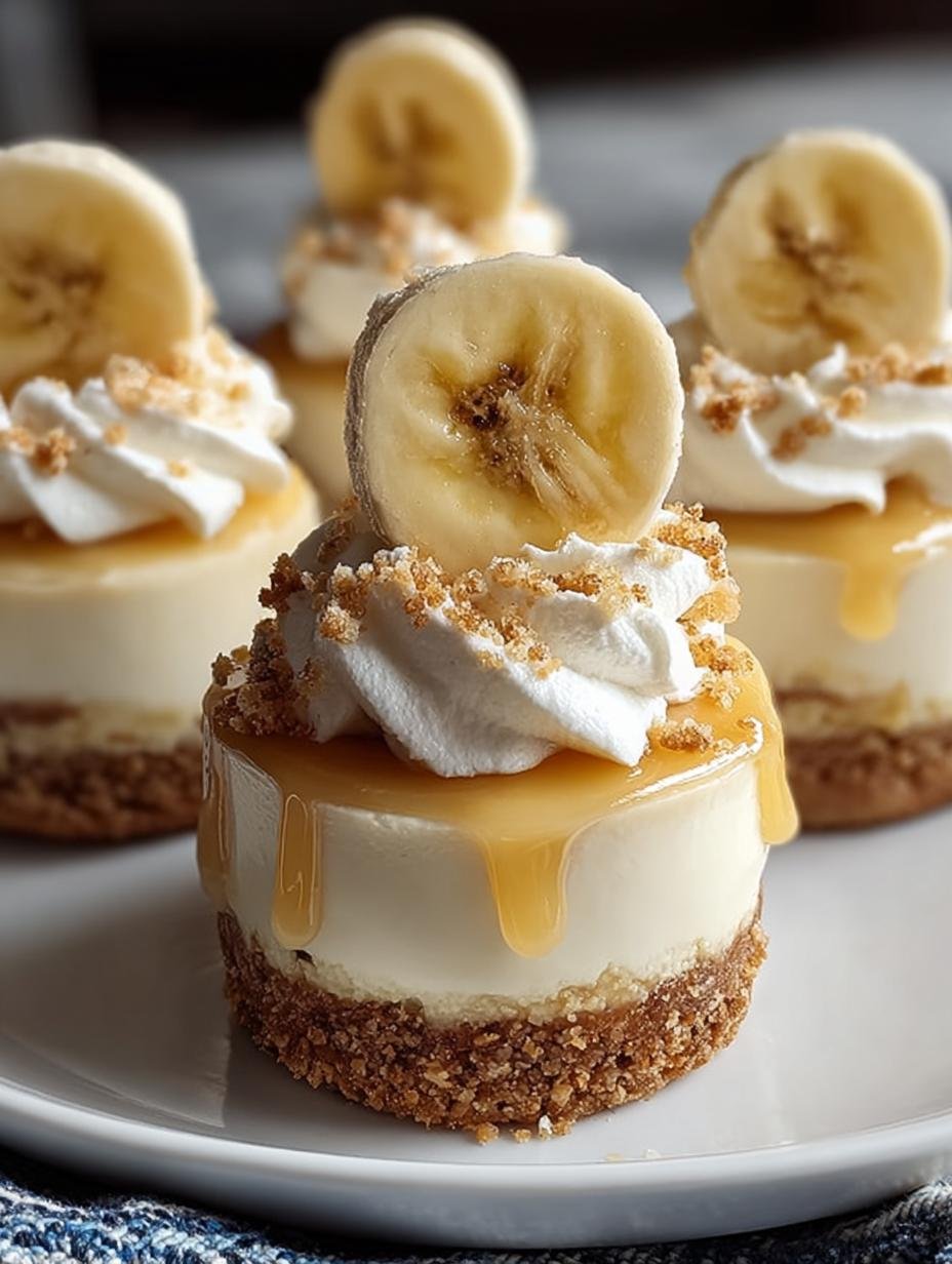 Mini Banana Pudding Cheesecakes: 12 Irresistible Bites - Mini Banana Pudding Cheesecakes - main visual representation