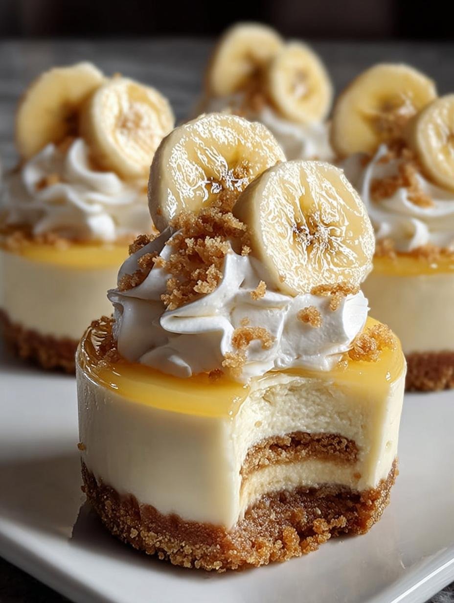 Mini Banana Pudding Cheesecakes: 12 Irresistible Bites