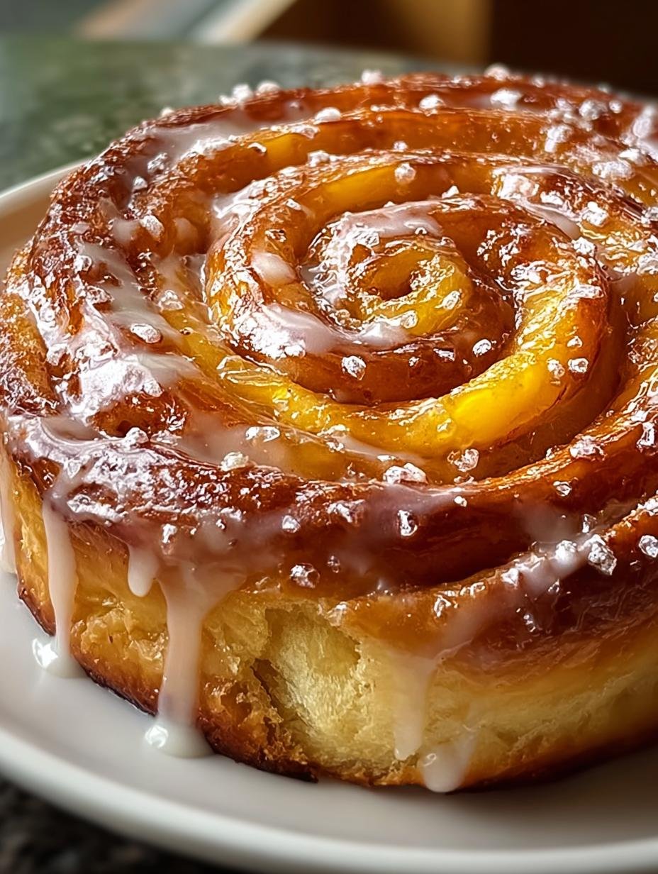 Peach Pie Cinnamon Rolls: 12 Ways to Delight Your Morning - Peach Pie Cinnamon Rolls - additional detail