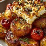 Roasted Potatoes Baked Feta