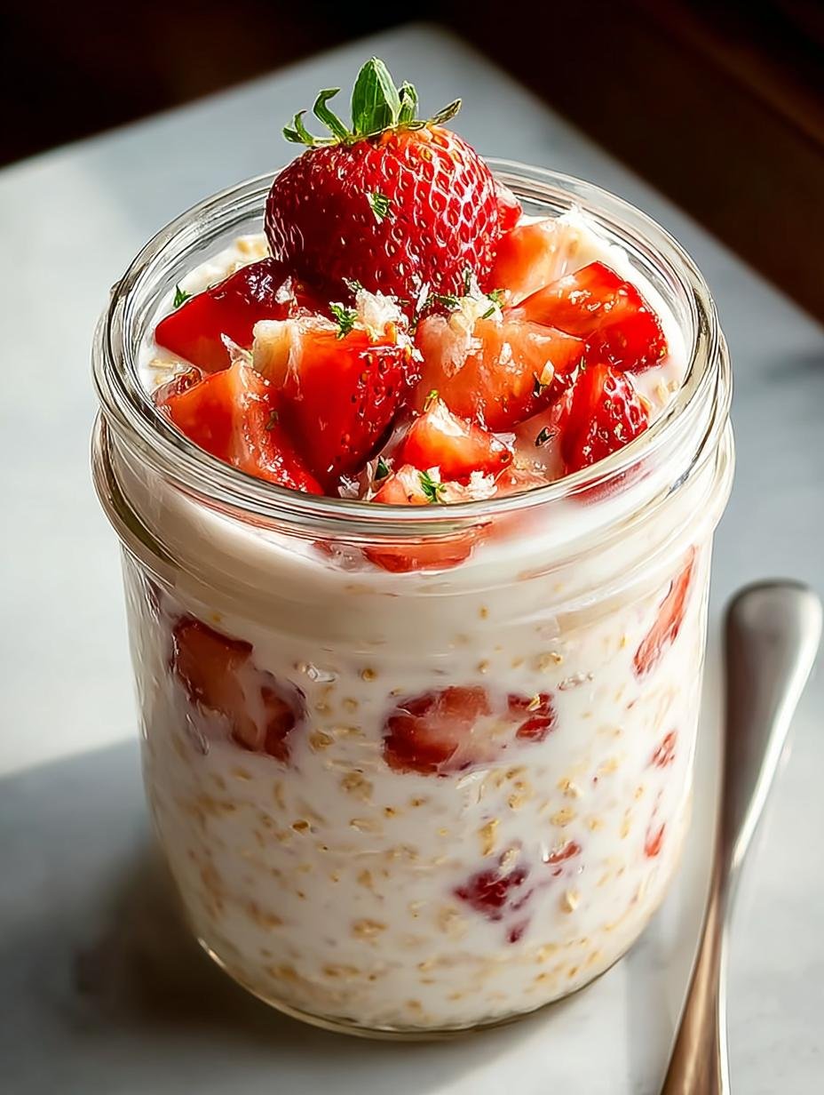 Strawberry Cheesecake Overnight Oats: A Sweet Breakfast Delight