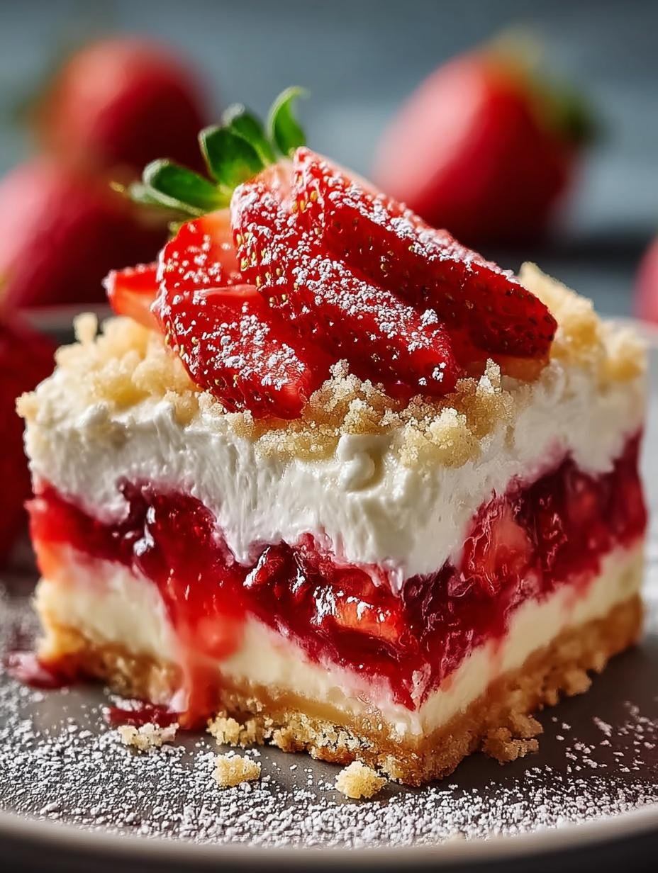 Delicious Strawberry Shortcake Bars for Summer Enjoyment - Strawberry Shortcake Bars - main visual representation