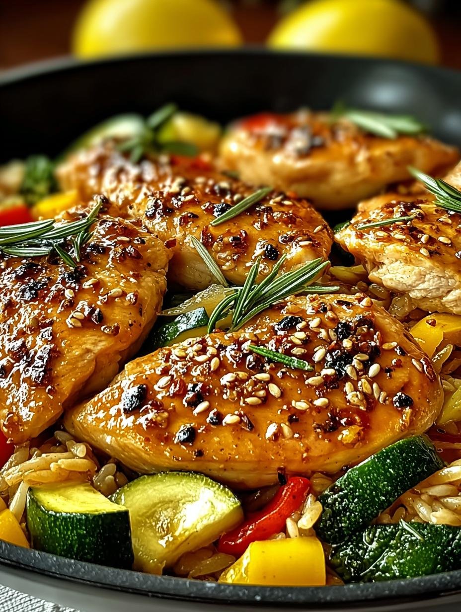 Zesty Lemon Chicken Veggie: 30-Minute Mediterranean Delight - Zesty Lemon Chicken Veggie - main visual representation